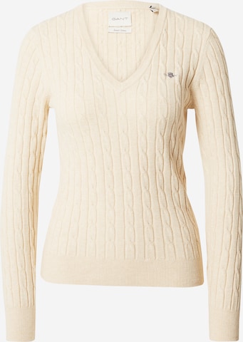 Pullover di GANT in bianco: frontale