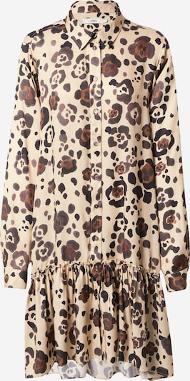 0039 Italy Shirt dress 'Marcia' in Light beige / Caramel / Black, Item view