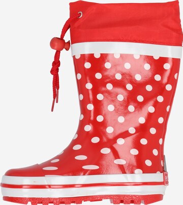 PLAYSHOES Rubber Boots in Red