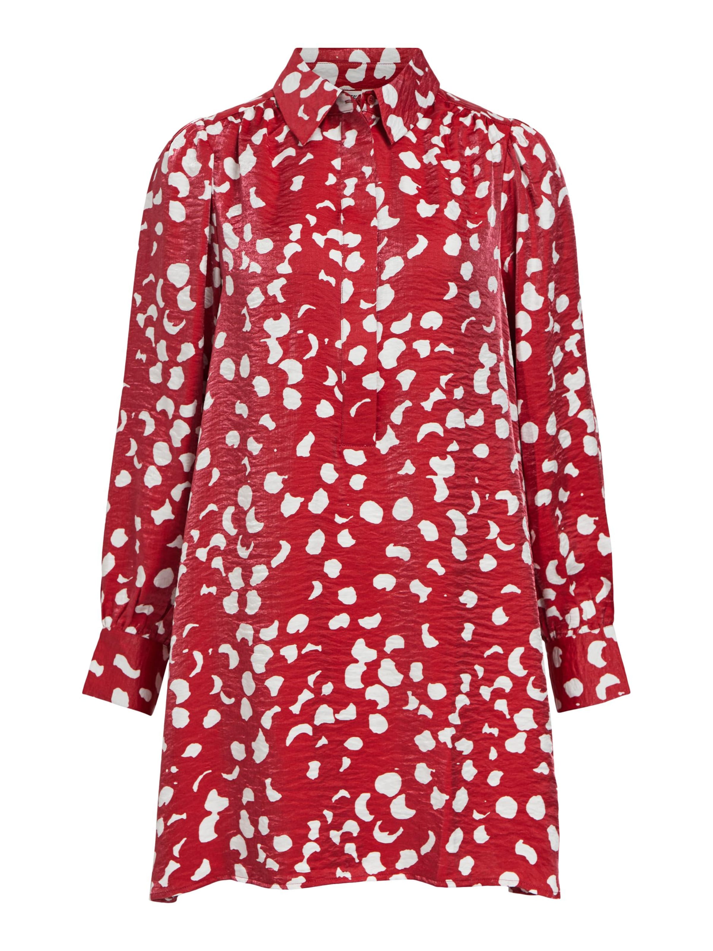 OBJECT Sukienka koszulowa 'Omika' w kolorze czerwony: przód