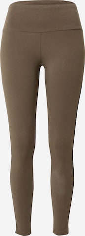 Skinny Pantalon de sport 'ALINE' GUESS en marron : devant