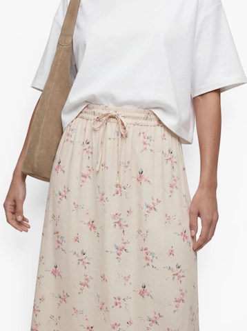 PIECES Skirt 'PCBOSELLA' in Beige