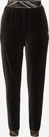 PUMA Tapered Workout Pants in Black: front