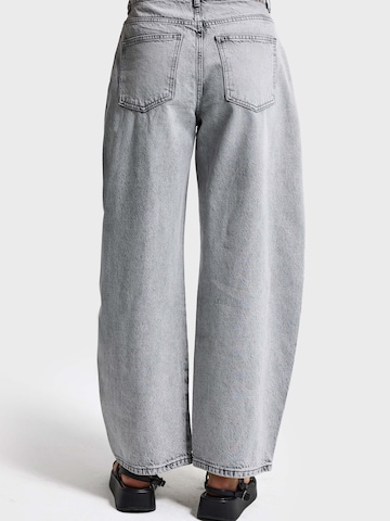 IT'S BASIC Vat Jeans 'BARREL BALLOON MID RISE JEANS' in Grijs