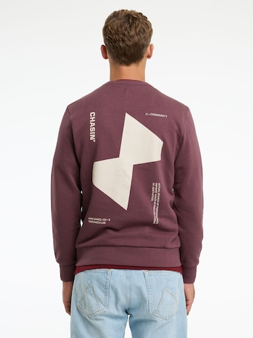 CHASIN' Sweatshirt 'Toby Wave' in Lila