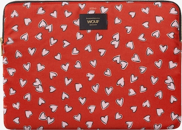 Sac d’ordinateur portable Wouf en rouge : devant