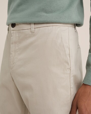 Coupe slim Pantalon chino WE Fashion en beige