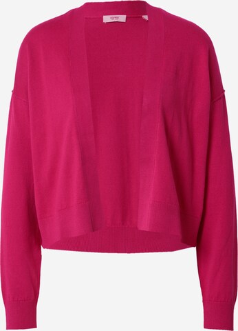 Cardigan ESPRIT en rose : devant