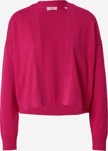 ESPRIT Knit cardigan in Pink: front