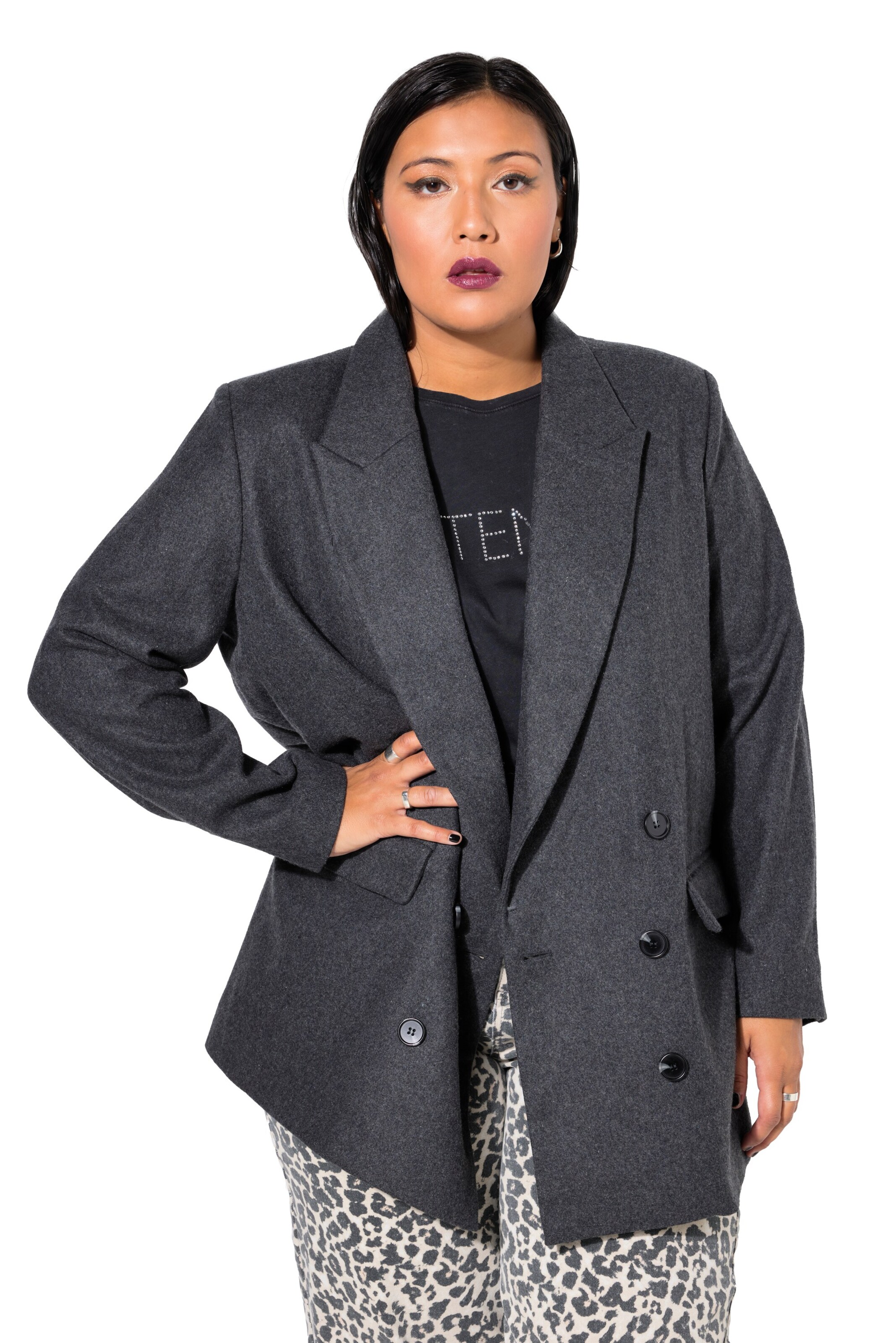 Studio Untold Blazer in Grey: front