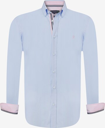 Sir Raymond Tailor Button Up Shirt 'Waterford' in Blue: front