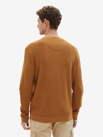 TOM TAILOR Sweater in Brown