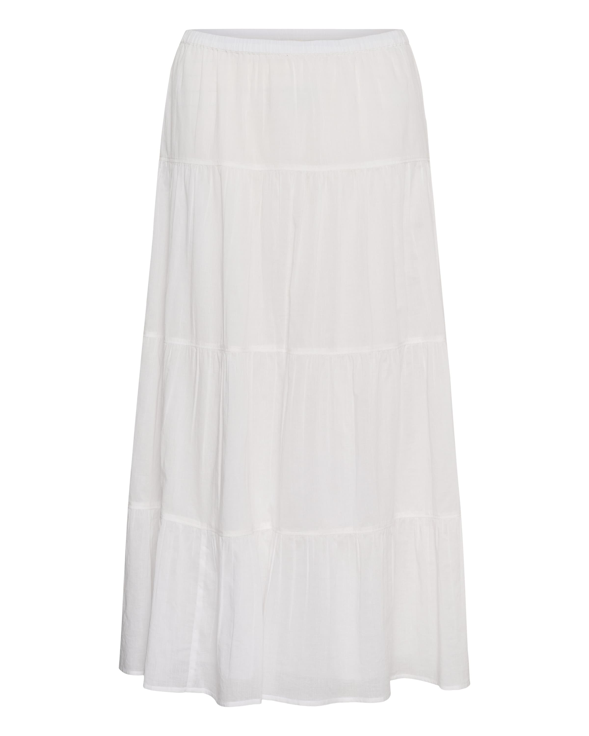 SOAKED IN LUXURY Skirt 'SLRuna' in White: front