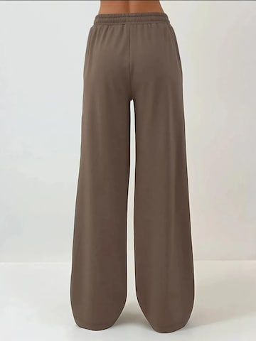 Hiccup Wide Leg Hose in Braun