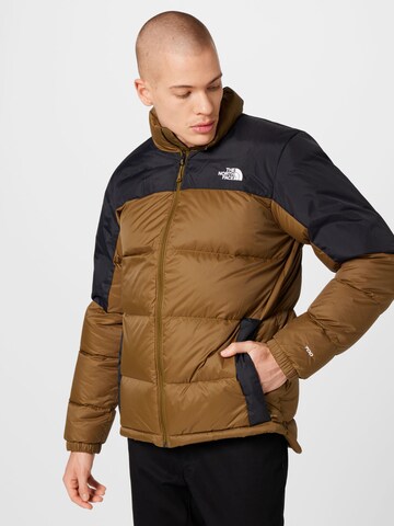 THE NORTH FACE Klasický střih Outdoorová bunda 'Diablo' – zelená: přední strana