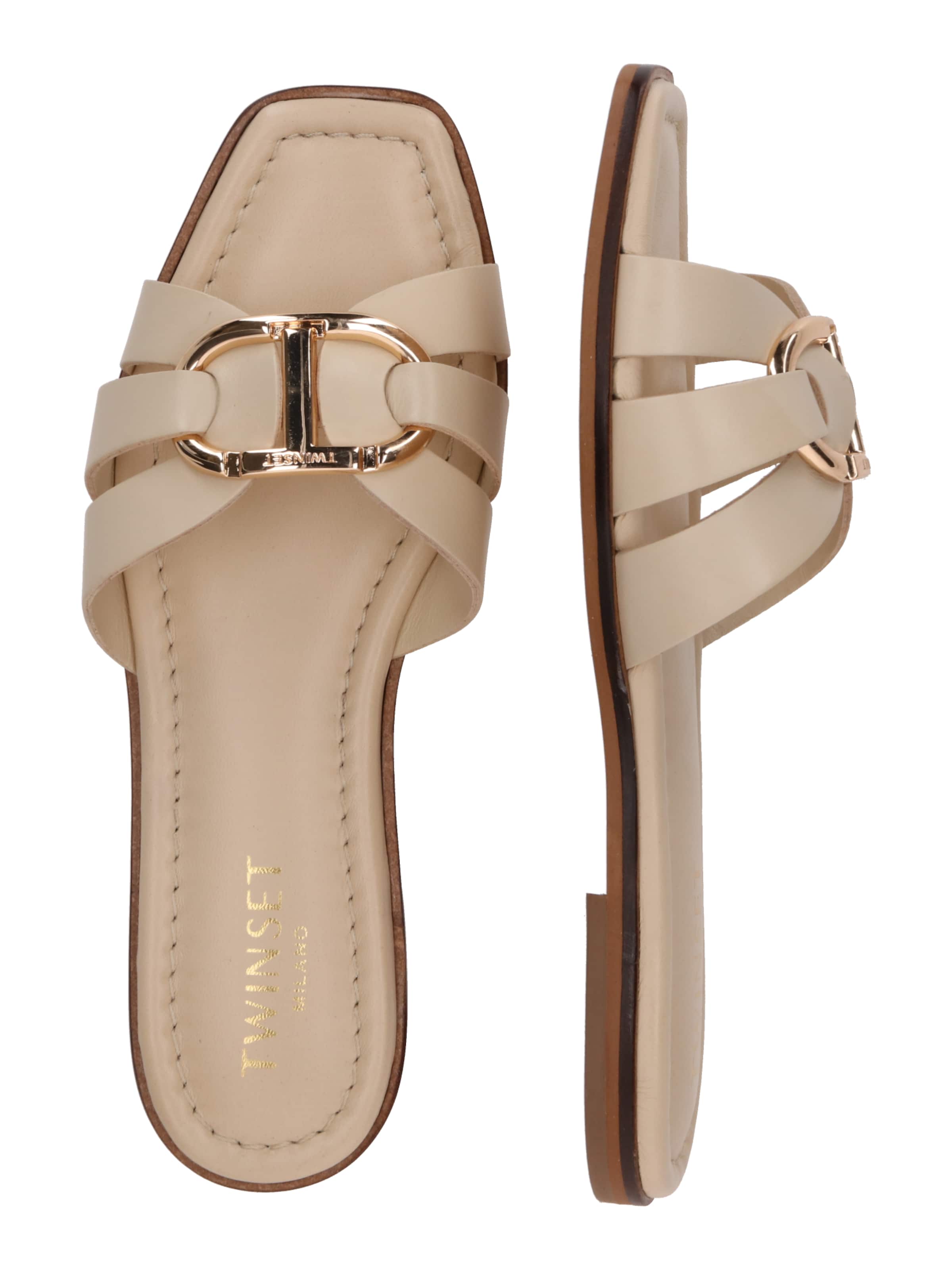 Twinset Mule 'CIABATTA' in Beige