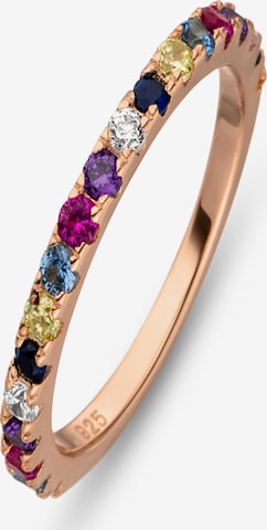 Fiocco Jewelry Ring 'Rainbow' in Gold: front