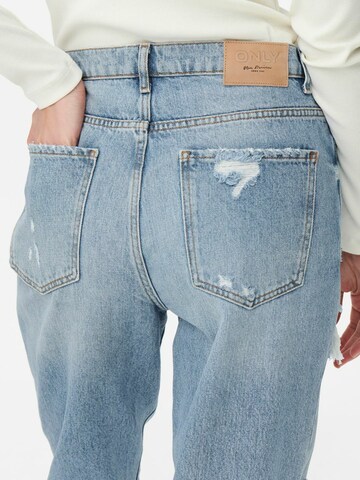 ONLY Tapered Jeans 'Janet' i blå