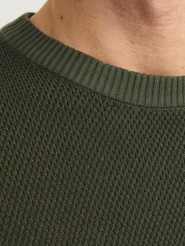 JACK & JONES Pullover 'JJEGlobe' in Grün