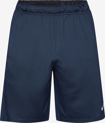 Sportinės kelnės 'FLEX' iš NIKE, spalva – tamsiai mėlyna / balta, Prekių apžvalga