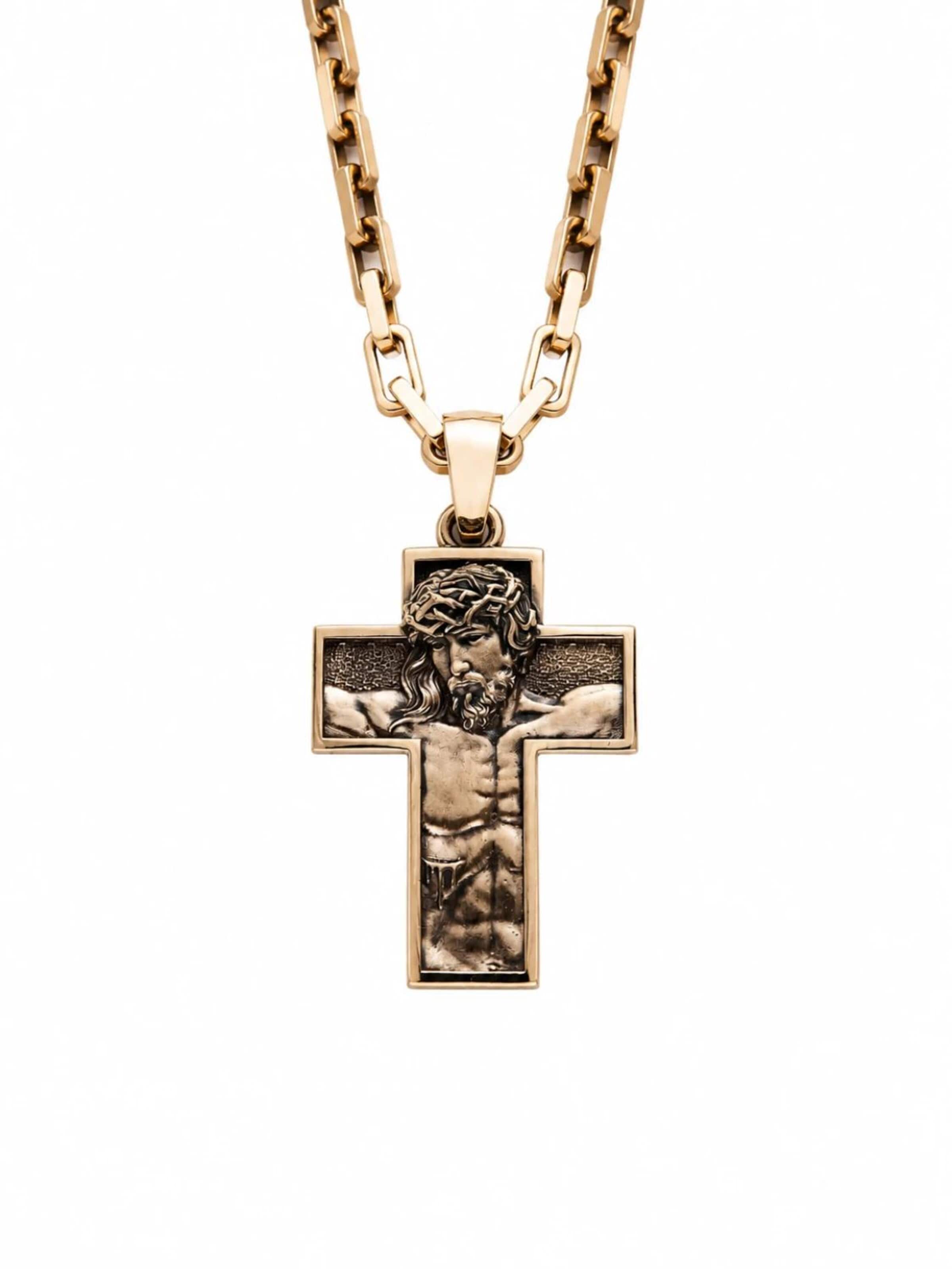 REYTEL Pendant 'REDEMPTION. JESUS CHRIST' i guld: forside