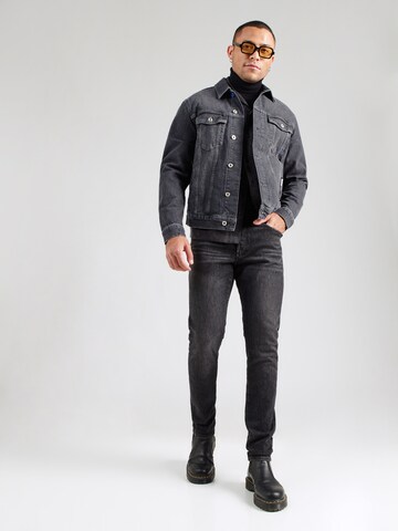 G-STAR Úzky strih Džínsy '3301' - Čierna