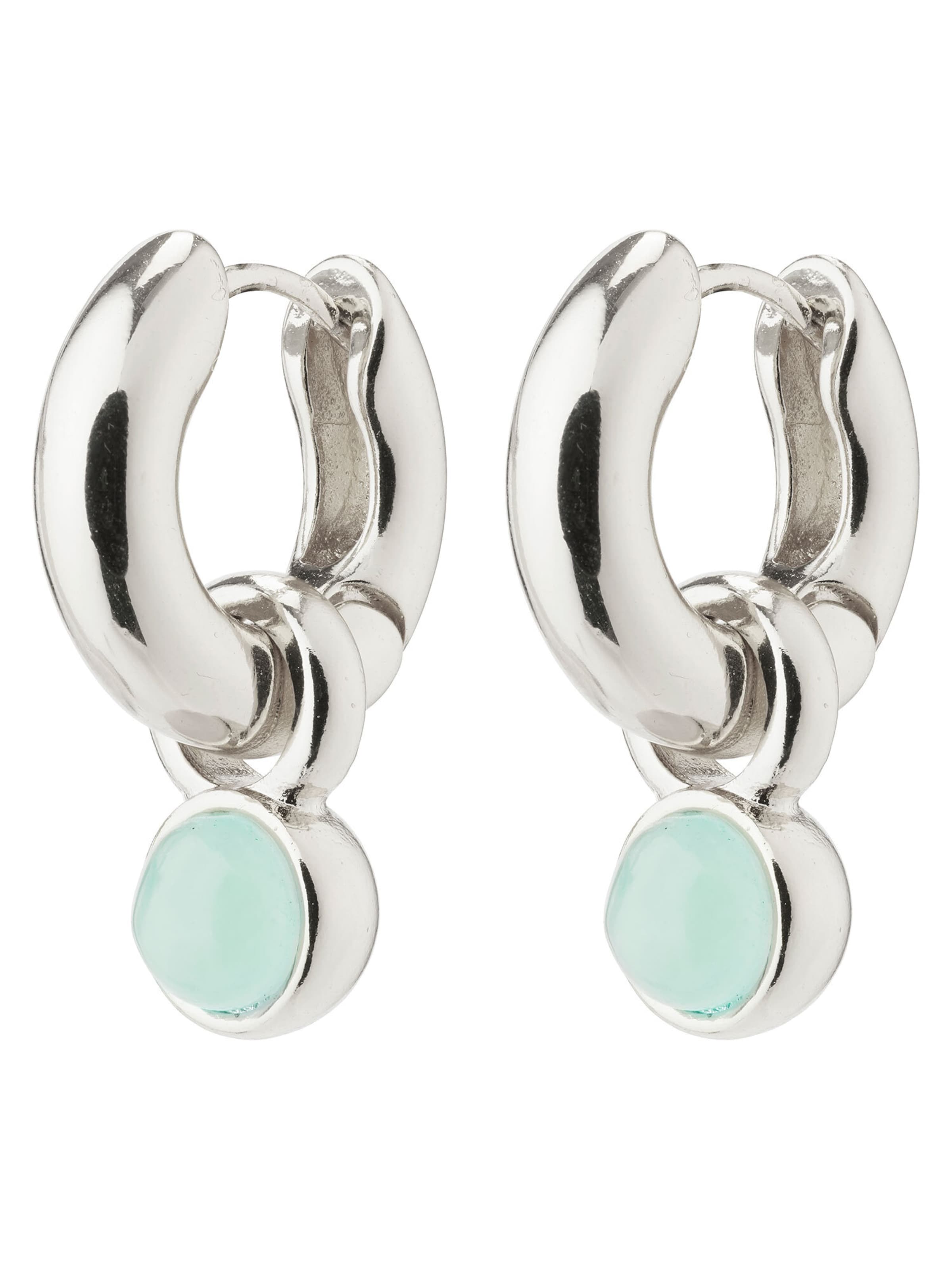 Pilgrim Náušnice – stříbrná: přední strana