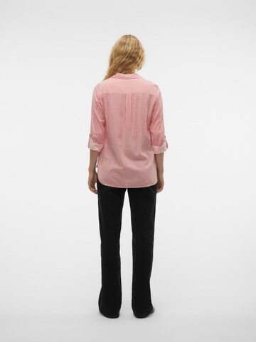 VERO MODA Bluse 'Bumpy' in Rot