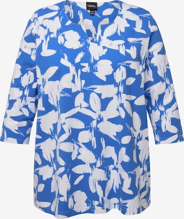 Ulla Popken Shirt in Blauw: voorkant