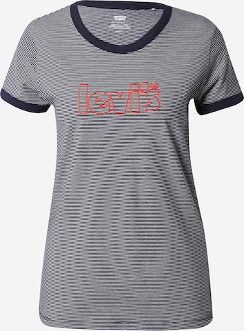 zils LEVI'S ® T-Krekls 'Perfect Ringer Tee': no priekšpuses