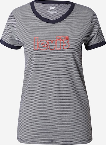 LEVI'S ® Shirt 'Perfect Ringer Tee' in Blauw: voorkant