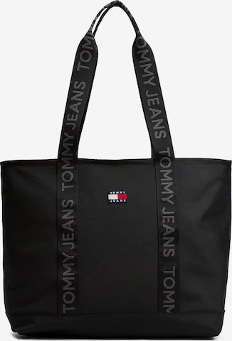 Tommy Jeans Shopper táska 'Essential' - fekete: elől