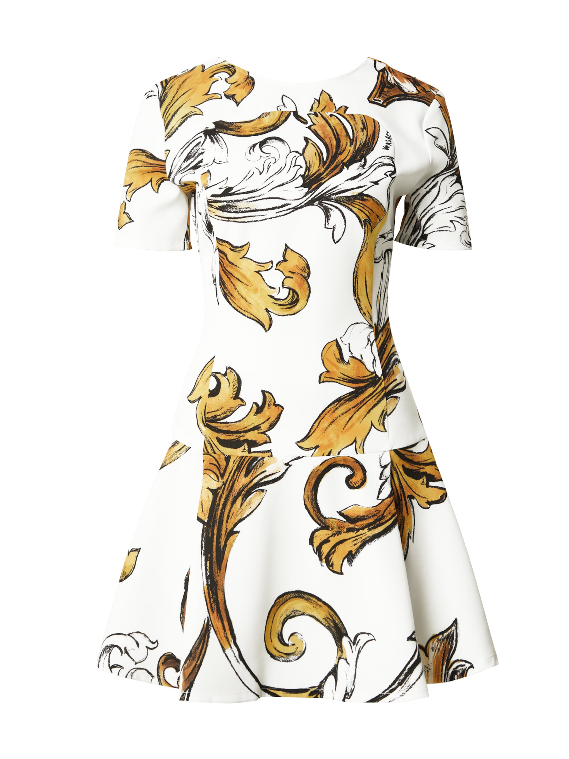 balts Versace Jeans Couture Kleita: no priekšpuses