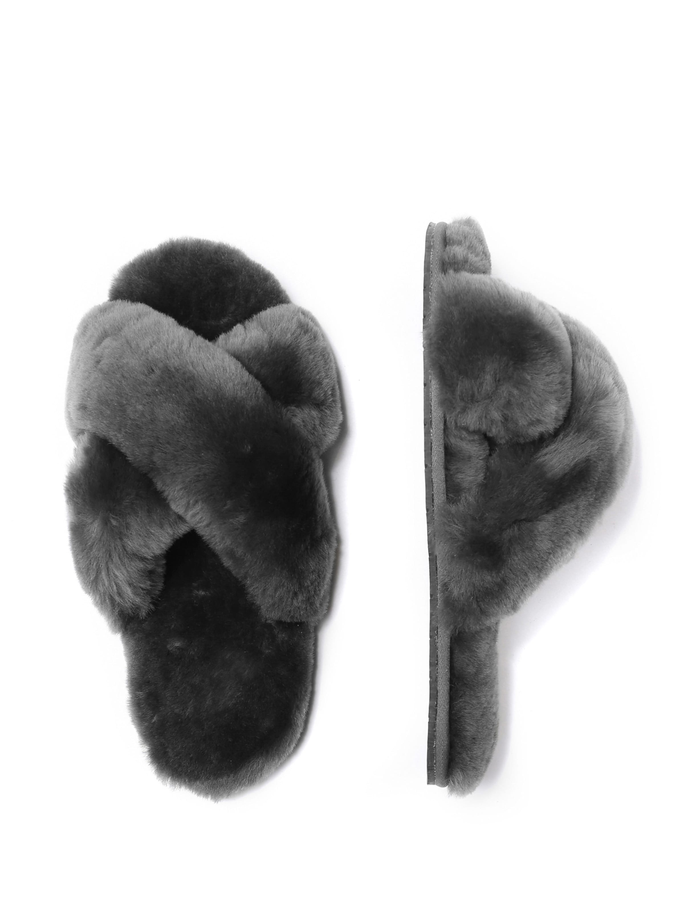 Papuci de casă 'Dove' de la Everau pe gri