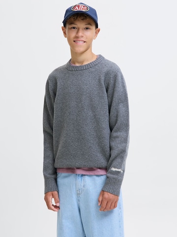 Jack & Jones Junior Tröja 'JORNorrebro' i grå: framsida