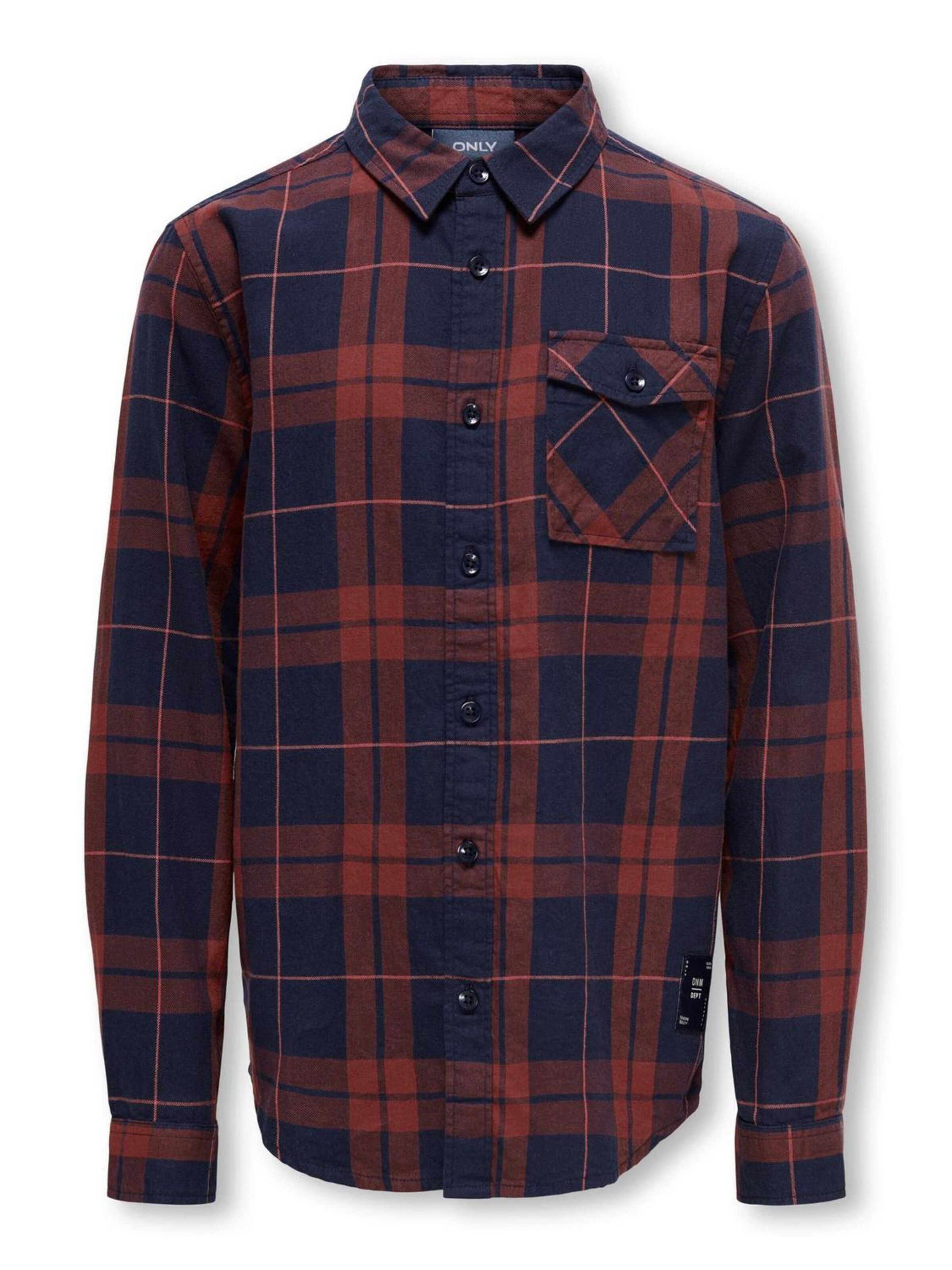 ONLY GIRLS Regular fit Overhemd 'MARTIN' in Blauw: voorkant