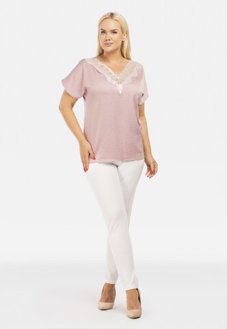 Karko Blouse ' LEONA ' in Pink