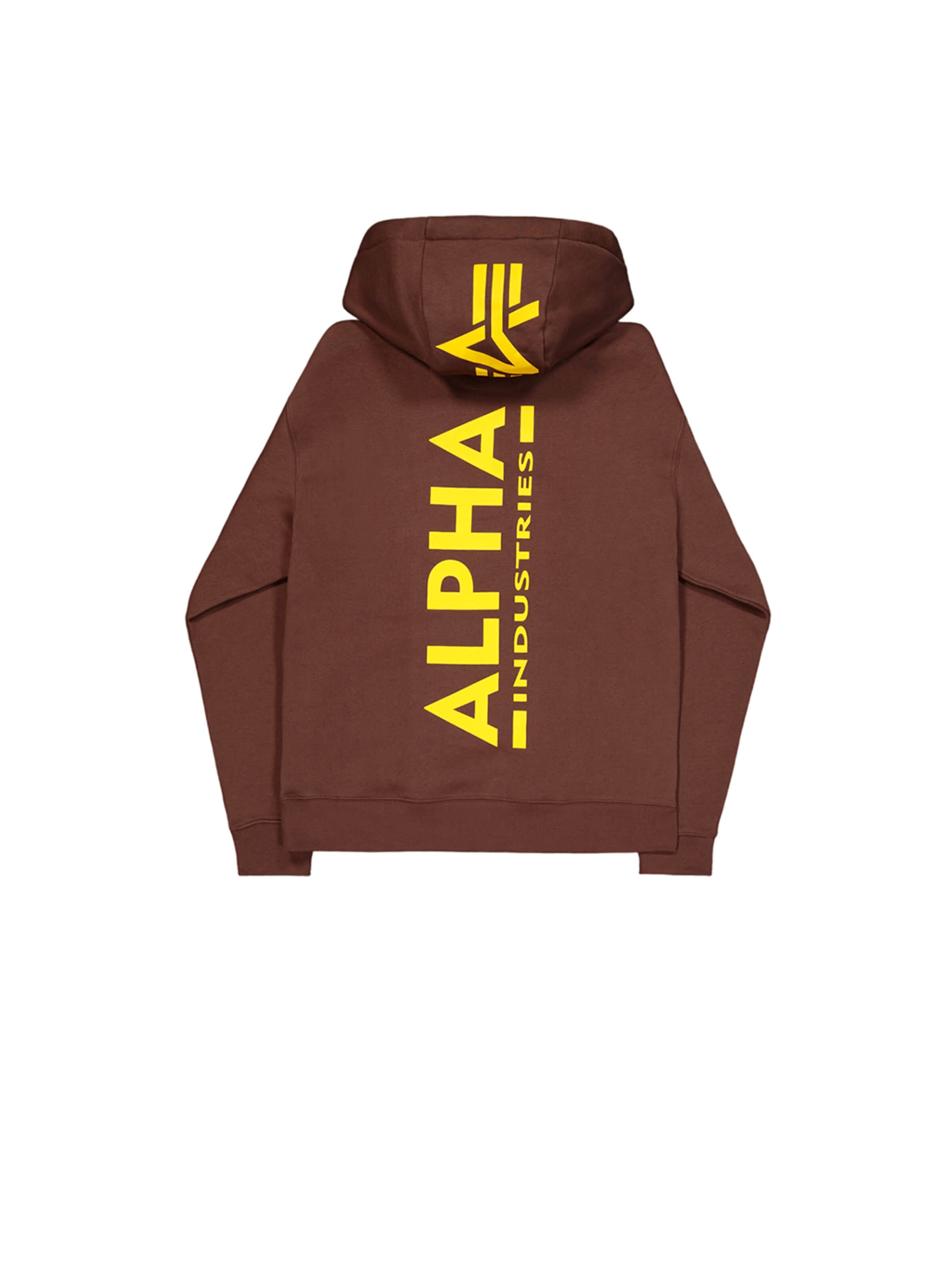 ALPHA INDUSTRIES Sweatshirt in Braun: Vorderseite