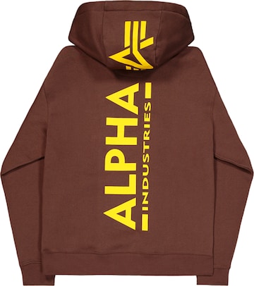 ALPHA INDUSTRIES Sweatshirt in Braun: Vorderseite