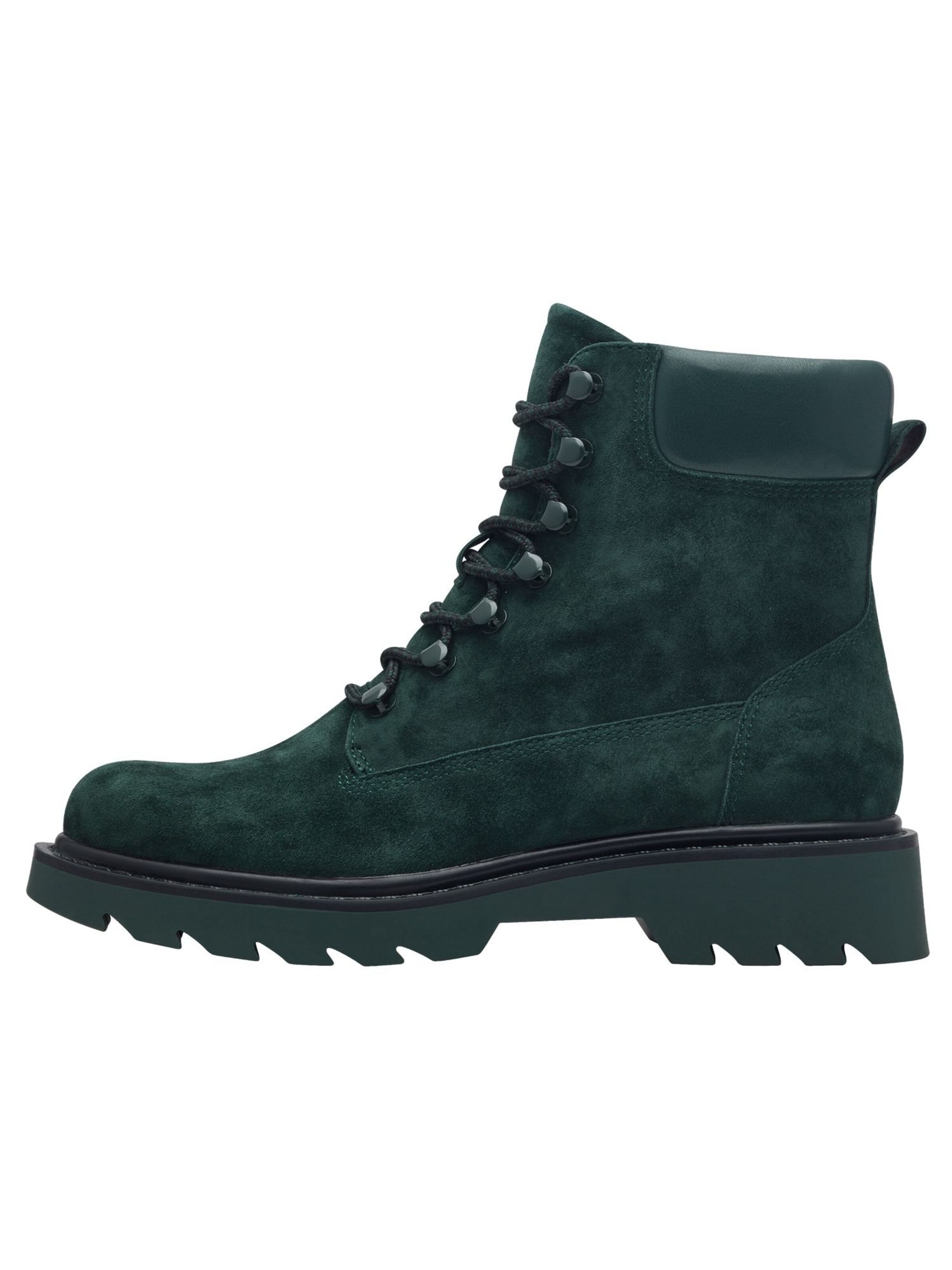 Tamaris Lace-up bootie in Green