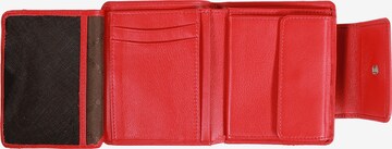 Portamonete 'Carpi S' di Braun Büffel in rosso