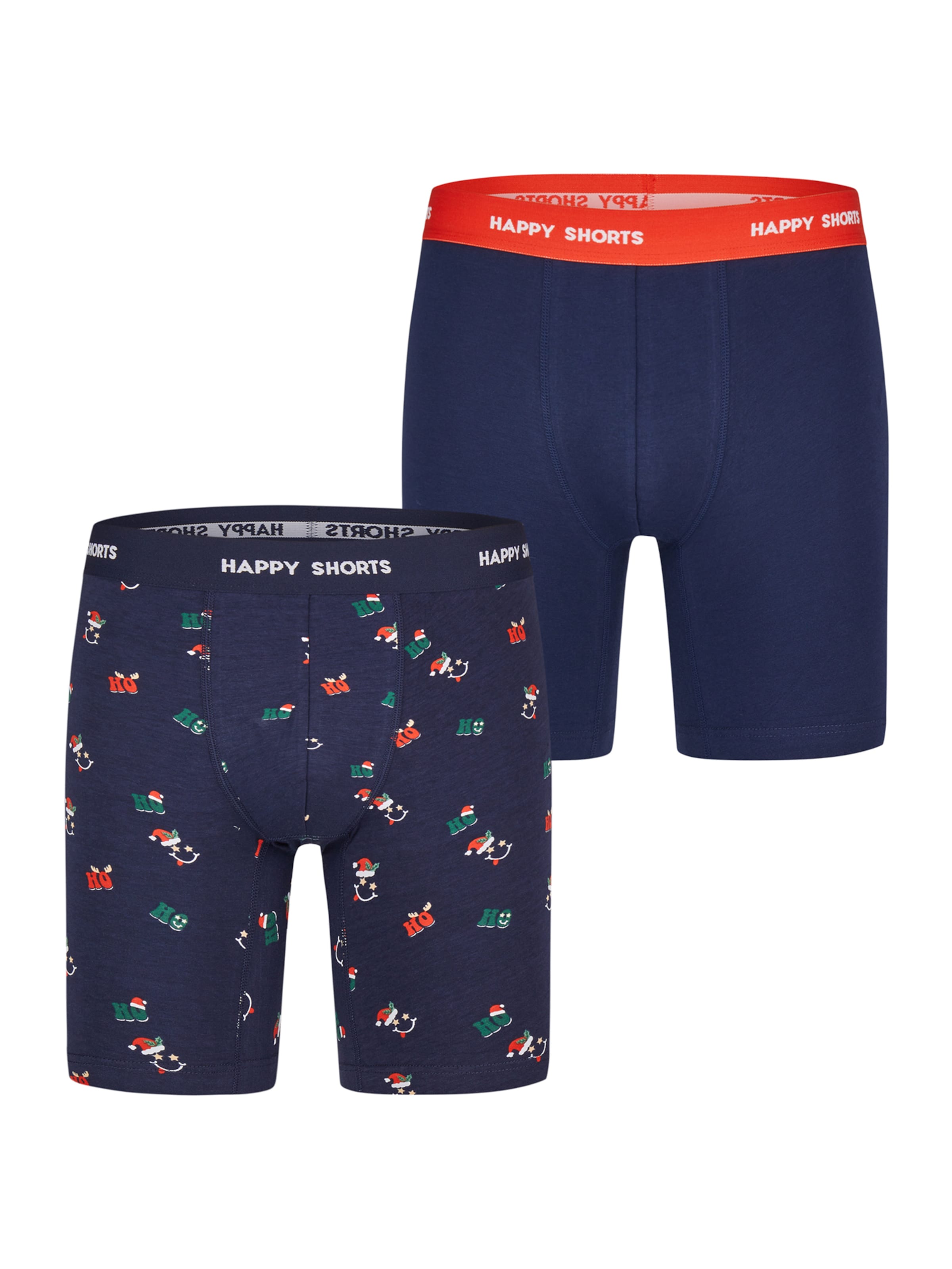 Happy Shorts Boxer shorts ' XMAS Boxer Briefs ' in Blue: front