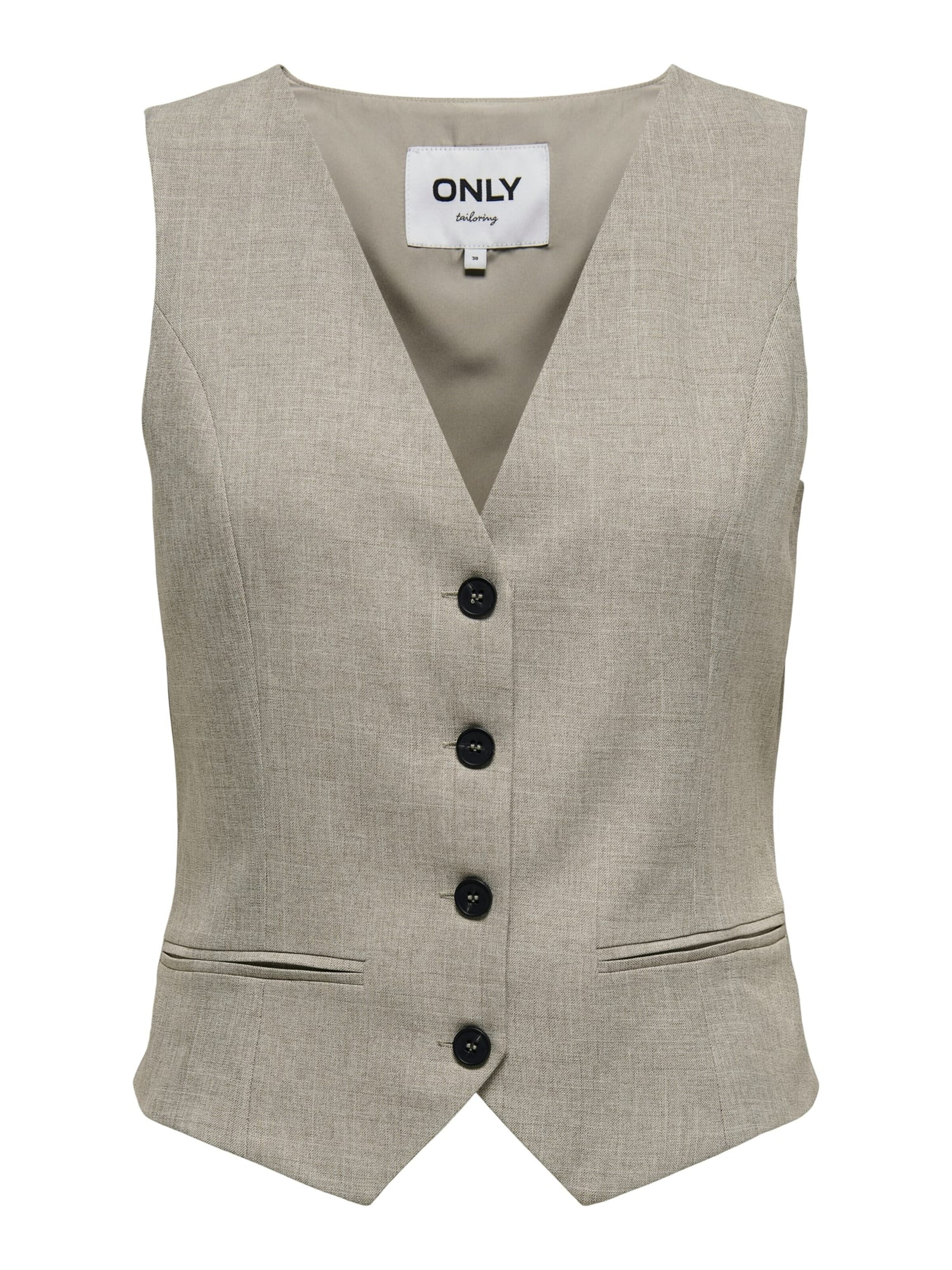 ONLY Bodywarmer 'linda' in Bruin: voorkant