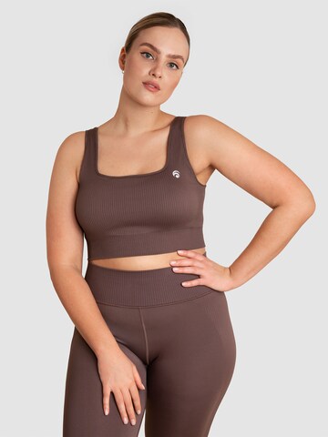 OCEANSAPART Bralette Sports bra 'Sydney' in Grey: front
