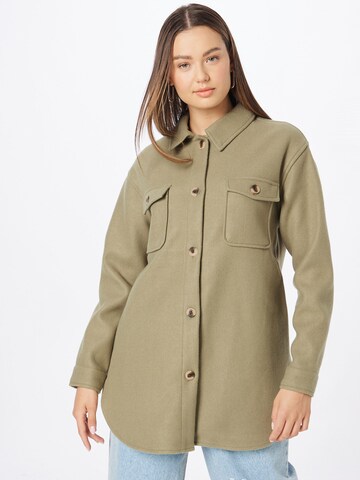 PIECES Between-Season Jacket 'Judy' in Green: front