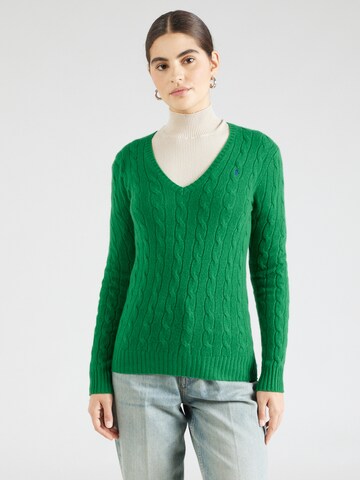 Polo Ralph Lauren Sweter 'KIMBERLY' w kolorze zielony: przód