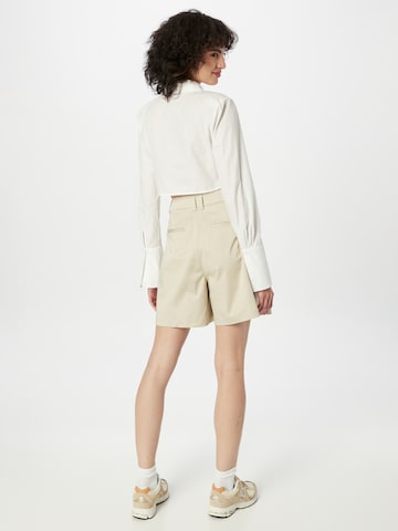 ESPRIT Regular Pleat-Front Pants in Beige