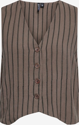 PIECES Vest 'Pia' in Brown: front