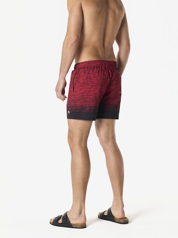 Shorts de bain KOROSHI en rouge
