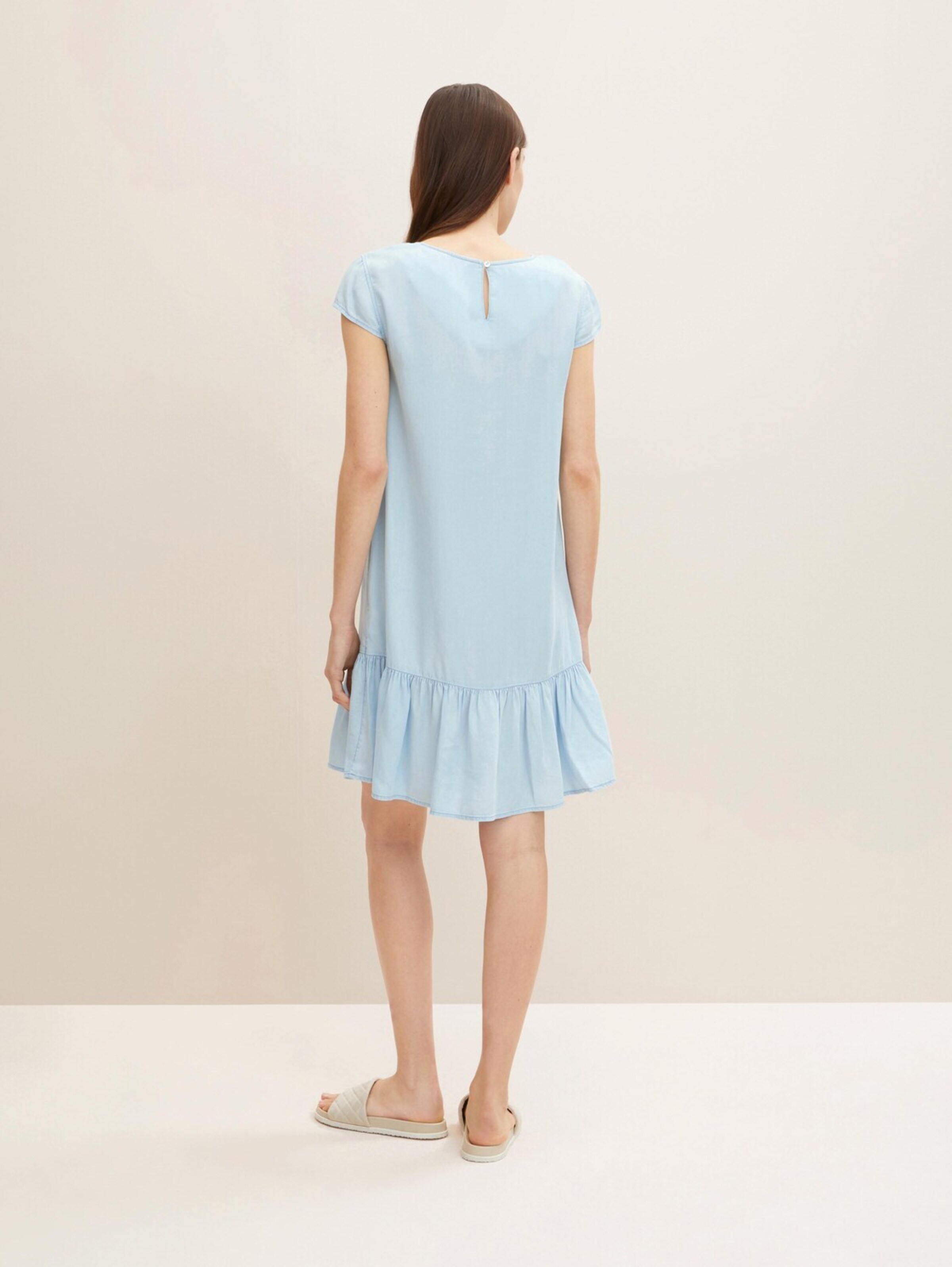 Frauen Große Größen TOM TAILOR Kleid in Hellblau - AS12550 Frauen Große Größen TOM TAILOR Kleid in Hellblau - AS12550